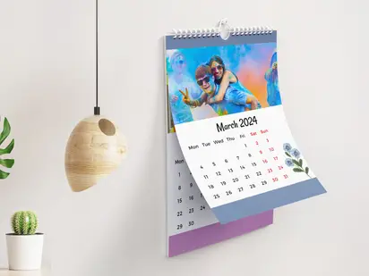 Create Custom Photo Desk Calendar, Personalized Calendar